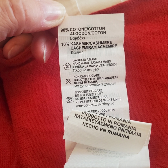 Man US POLO  Red Cotton Sweater M - Picture 5 of 5